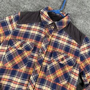 Faherty Shirt Womens XS Extra‎ Small Blue Plaid Long Sleeve Button Up Flannel